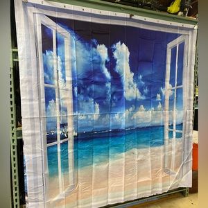 New Beach shower curtain